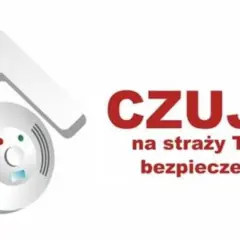 Czujka dymu i tlenku węgla w kształcie domu. Zapewnij bezpieczeństwo podczas sezonu grzewczego.