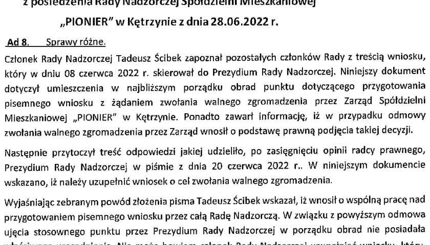 Jak odwołać radę nadzorczą spółdzielni mieszkaniowej - krok po kroku