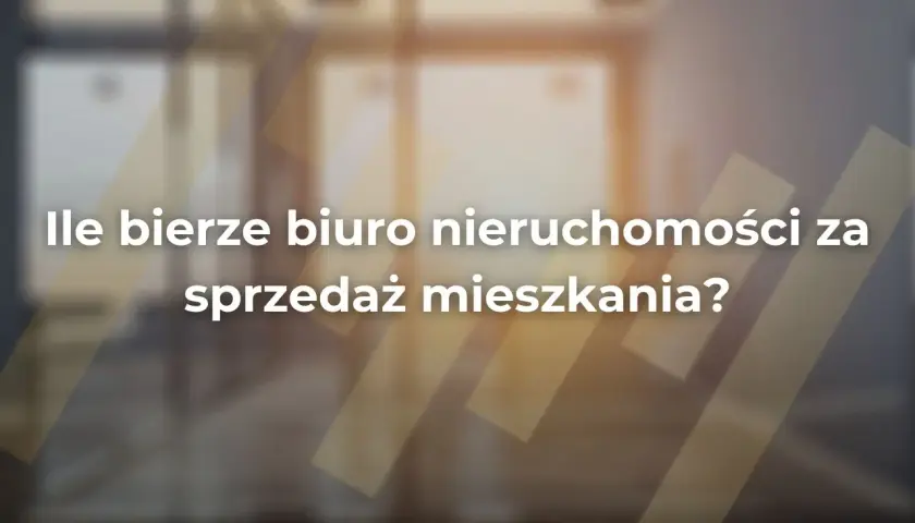 Ile bierze biuro nieruchomości za sprzedaż mieszkania? Sprawdź stawki i ukryte koszty