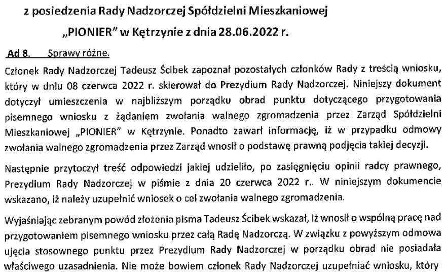 Jak odwołać radę nadzorczą spółdzielni mieszkaniowej - krok po kroku